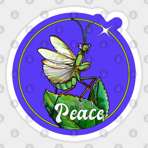 Praying Mantis Sticker by ThisIsNotAnImageOfLoss